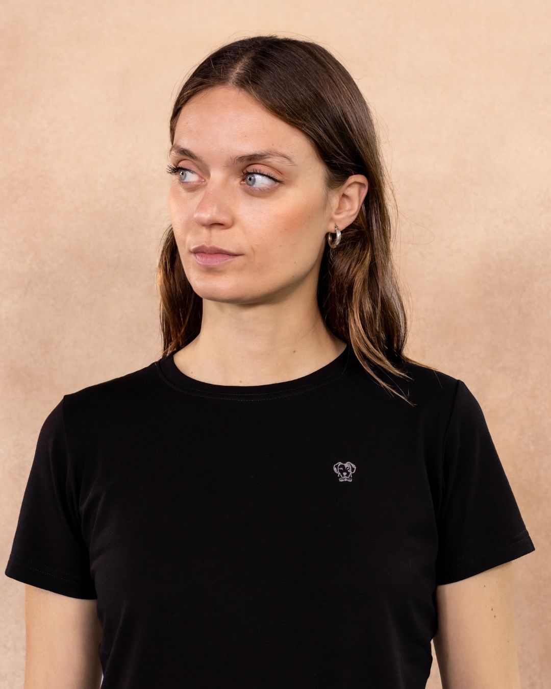 Camiseta Antimanchas De Mujer Negra