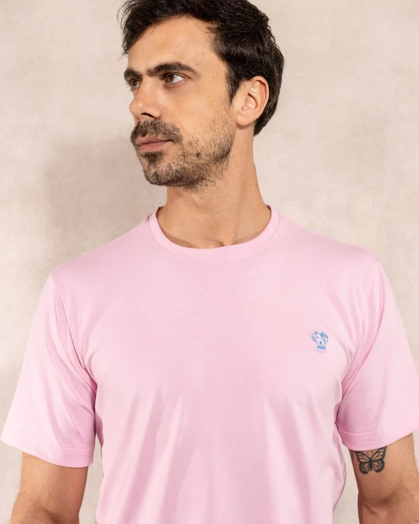 Camiseta Antimanchas Rosado Regular Fit