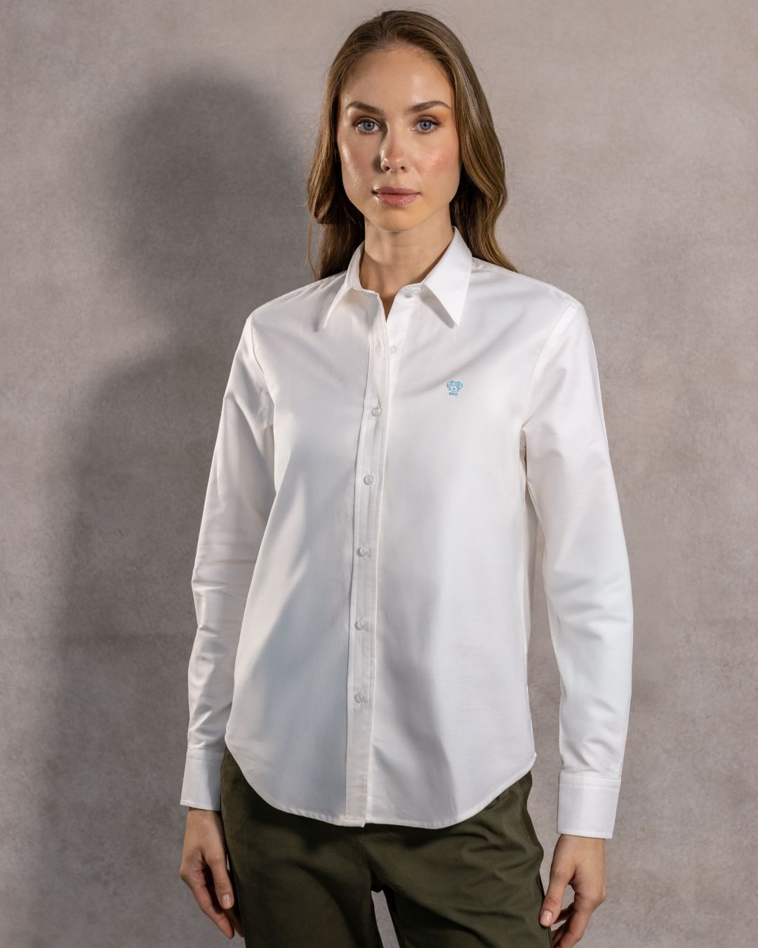 Camisa Antimanchas de Mujer Blanca