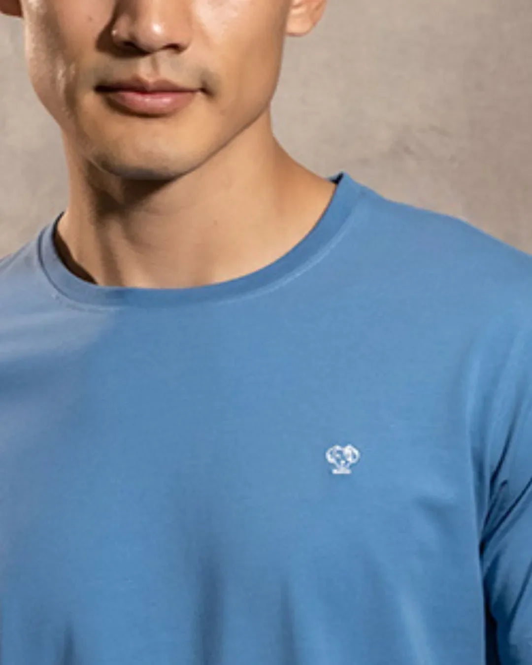 Camiseta Antimanchas Azul Chino - Talla Regular